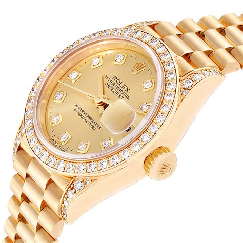 ladies rolex watches with diamonds|ladies diamond Rolex watch price.